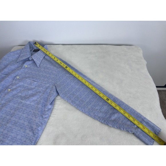 Vintage 60s 70s TOWNCRAFT BUTTON UP SHIRT Penn Prest Penneys Men’s M Big Collar - Picture 4 of 7